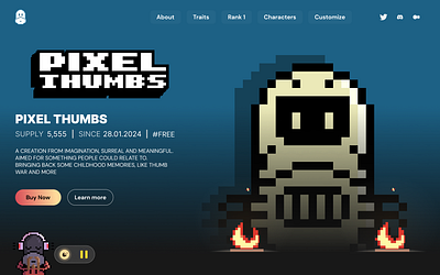 Pixel Thumbs - Promo Vid branding crypto design figma illustration logo nfts product design ui web3