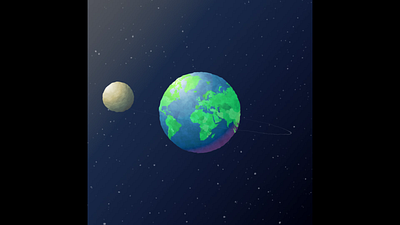 Planet 3d animation graphic design
