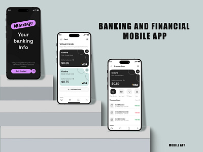 Banking and Financial mobile app banking app branding card chart design financial app management app mobile app mobile apps redesign app spending splash transaction ui uiux ux