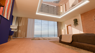 Photorealistic Room 3D 3d blender day design home modern night photorealistic realistic render room