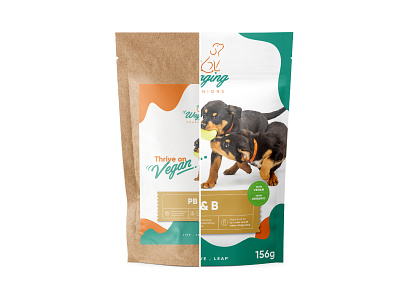 Wagging Companions after before craft custom dog packaging pet pouch treats