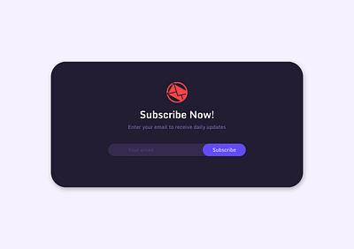 Challenge #026 - Subscribe graphic design ui