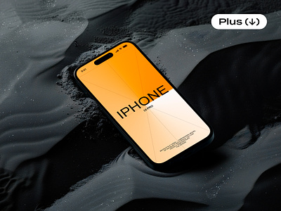 BLACKED: iPhone 15 Pro Mockup apple device download ios iphone iphone 15 mockup phone pixelbuddha psd realistic screen smartphone template ui
