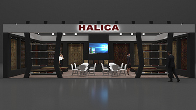 HALICA 3d design exhibition exhibition booth exhibition design exhibition stand expo fair kiosk