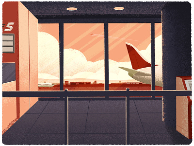 Fly Away (Layover) - 3 of 3 airplane airport canadian artist holidays retro travel vacation vintage yeg