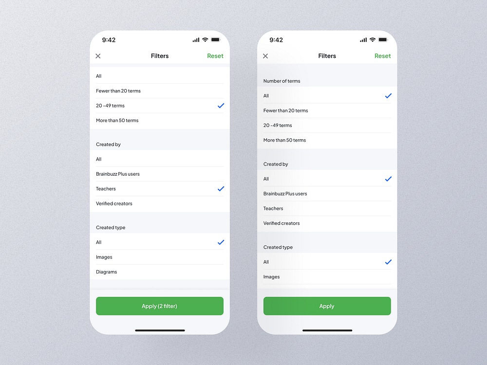Filter UI designs, themes, templates and downloadable graphic elements ...