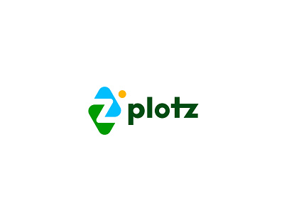 plotz / sale of land plots branding design graphic design illustration land landscape logo plot symbol z