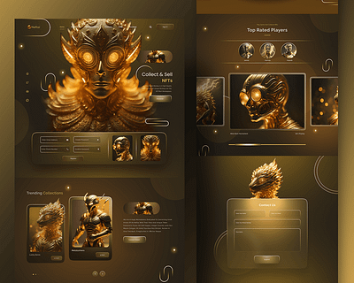 NFT Website Design. nft uiux website design