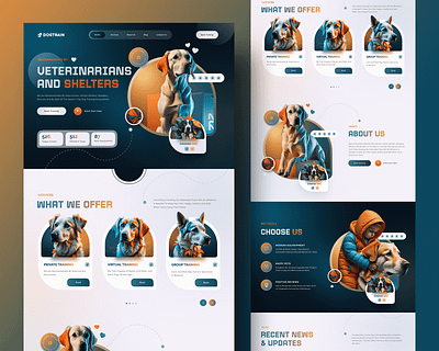 Dog-Training Website Design figma uiux website design