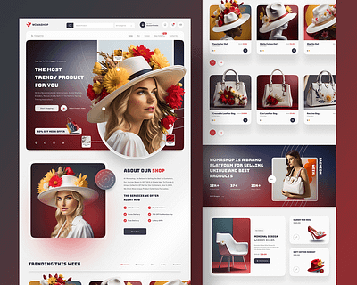 WOMA-SHOP | Women-Fashion E-commerce Website Design e commerce website design figma uiux