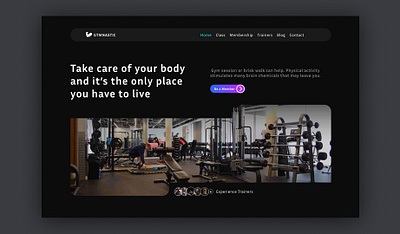 Gym Website ui