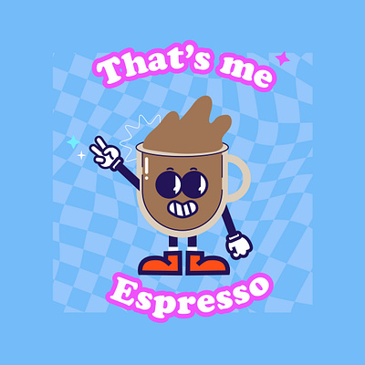 Groovy Cartoon Set cartoon style espresso groovy cartoon illustration moka pot tamale tapioca vector