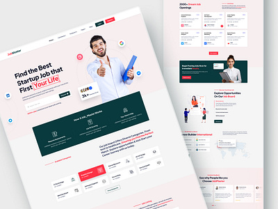 Career-Job board landing Page futuristic ui job job portal landing page product design ui uiux uiux design uiux designer web design webflow designer webflow developer webflow expert website design