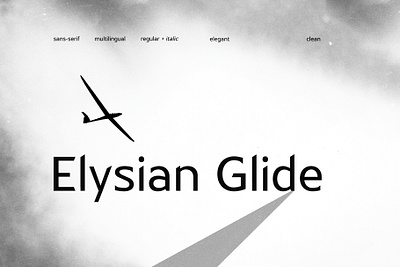 Elysian Glide font blog font branding clean creative design font graphic design illustration sans serif social media post stylish type typography