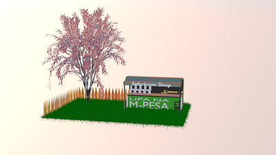 Mpesa Shop 3d animation graphic design