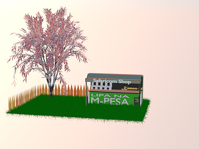 Mpesa Shop 3d animation graphic design