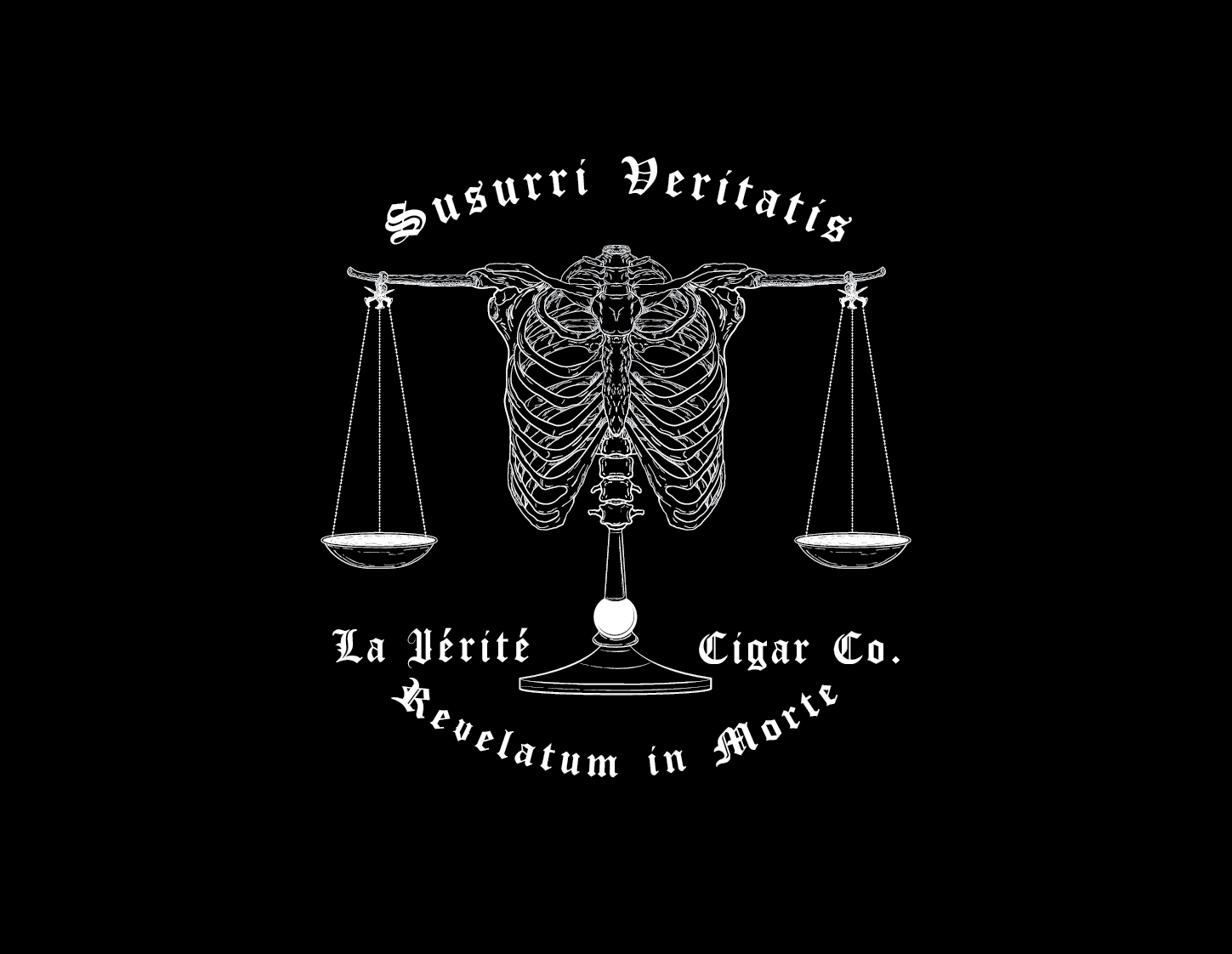 La Vérité Cigar Co. branding illustration label