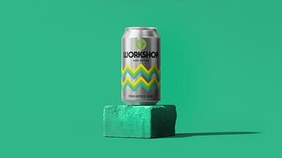 Workshop Case Study beer beverage brand branding can case study colorful design food geometric icon identity line logo modern monogram packaging retro system typography