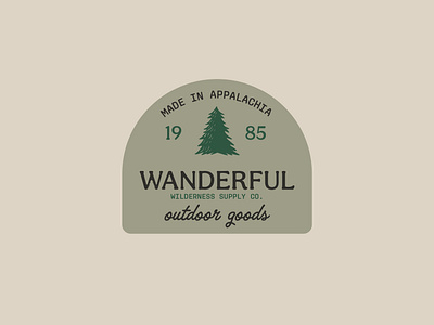 Wanderful Outdoor Supply Company branding design graphic design logo social media design