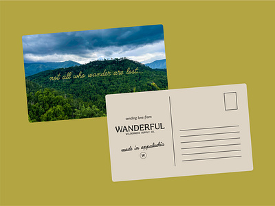 Wanderful Wilderness Supply Company branding design graphic design logo postcard design print design