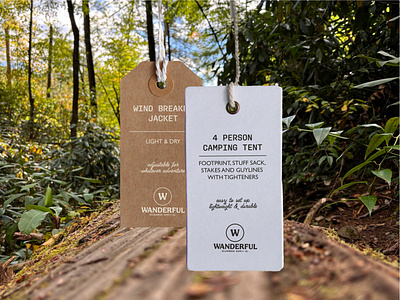 Wanderful Wilderness Supply Company branding design graphic design logo print design tag design