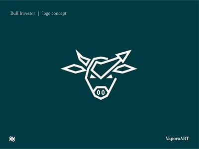 Bull Investor; Logo design branding design graphic design logo logo desing