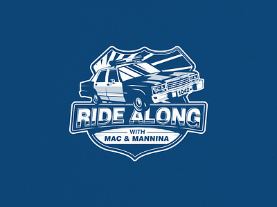 Ride Along with Mac & Mannina 99design bestdesign branding creativedesign design graphic design illustration logo moondesign police vintagelogo