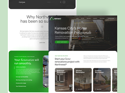 NorthWest Renovating - Website Design ui uiux ux