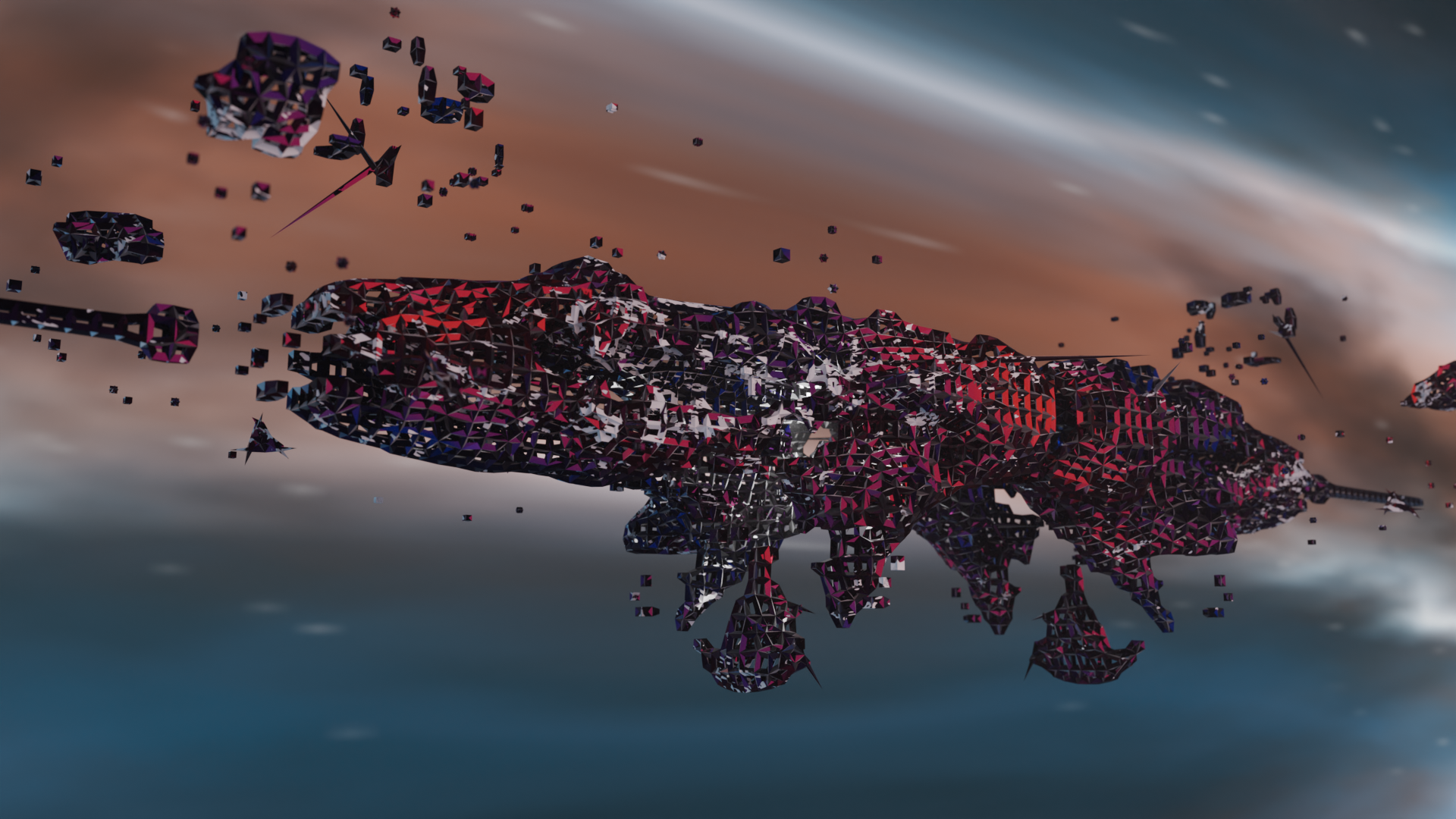 The Hitchhiker's Guide to the Galaxy 3d abstract digital 3d noai