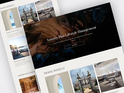 Luxury elite concierge landing luxury premium ui