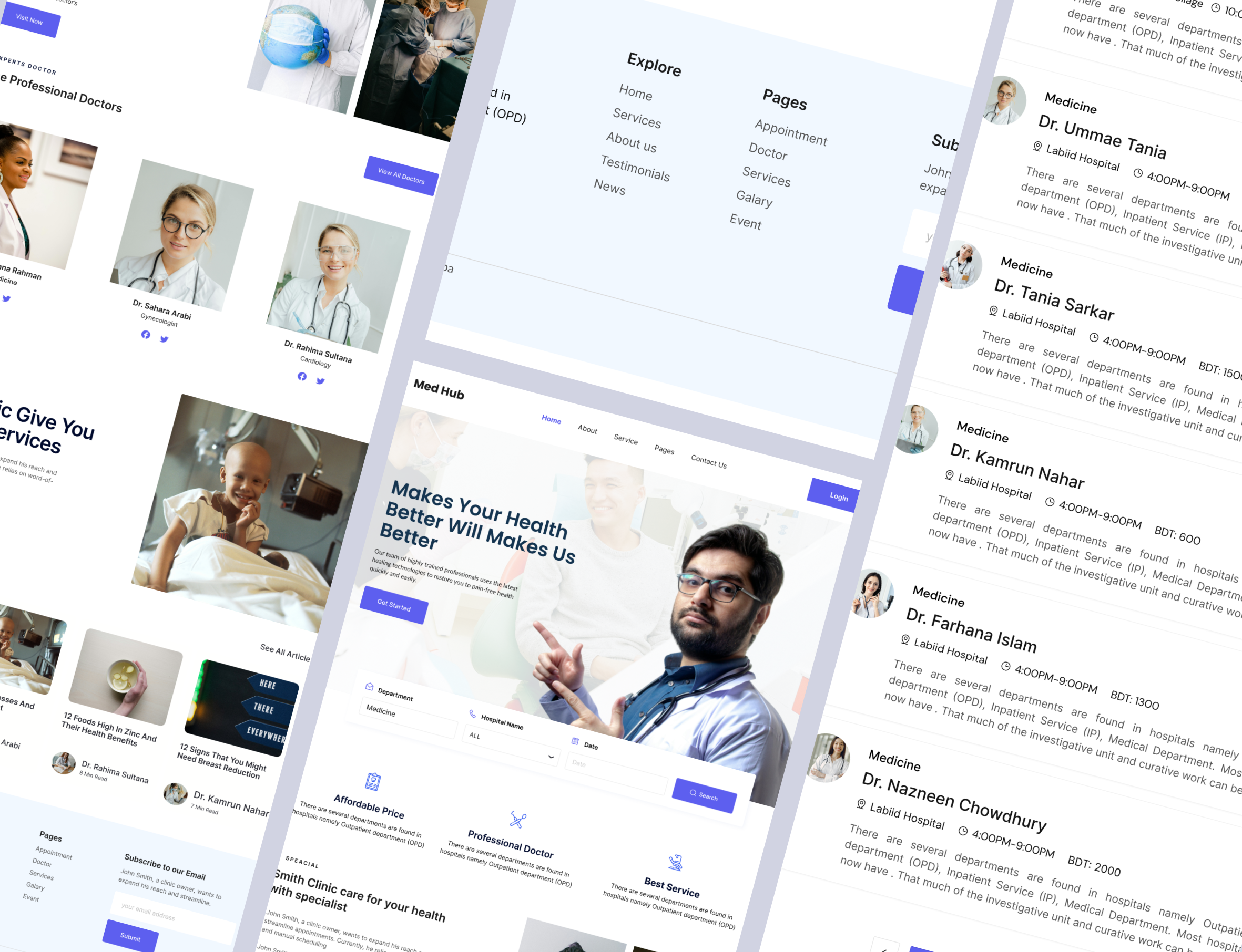 Online Doctors Booking Website branding design doctor happydesigning mobile storyteller user interface ux webui