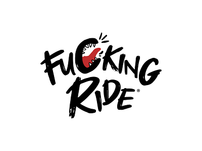 FKN' Ride logo active bike brand branfing clothing dynamic fashion graphic design identity illustration lettering logo logo design logotype sports t shirt