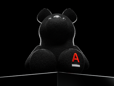 Alfa Private bear 🐻 2d 3d alfabank bear blender branding character cinema4d design illustration logo private render web