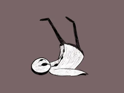 Fallen guy with hollow eyes - aka contemporary Pierrot illustration illustration art illustrator procreate