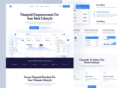 Fintech SAAs Website Design fintech saas fintech saas website saas saas landing page saas web saas website ui web design
