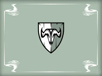 Skull from two birds birds illusion logoconcept neoheraldry reflection shield sign skull surrealism two birds