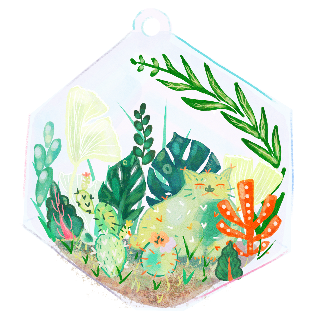 Catus Series art esoteric illustration plants texture