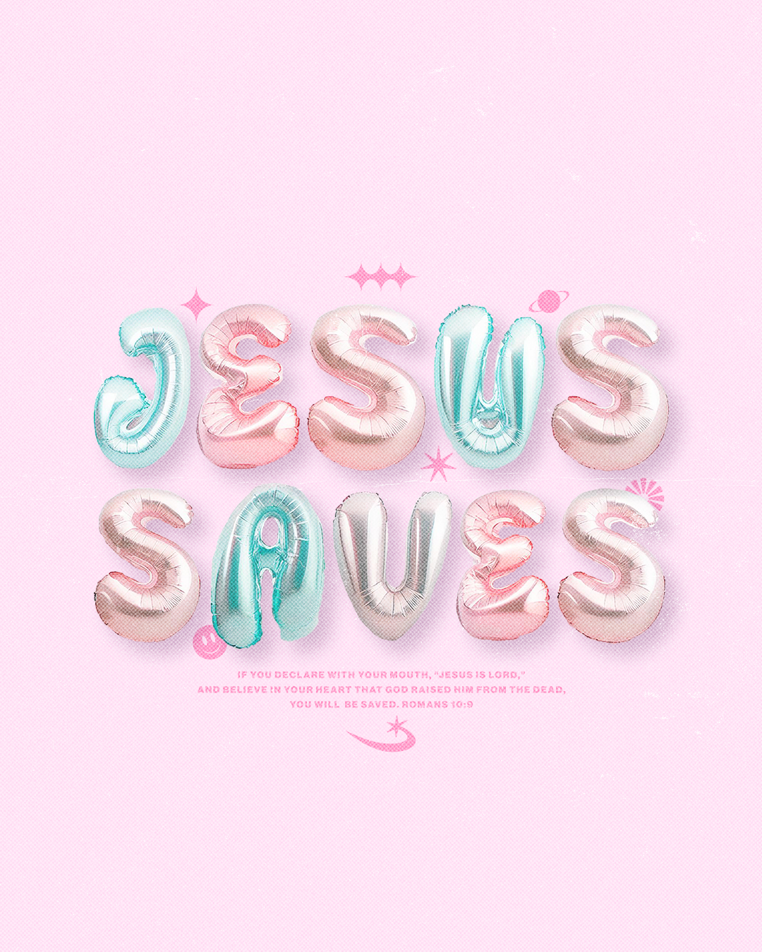 Jesus Saves | Christian Poster christian