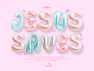 Jesus Saves | Christian Poster christian