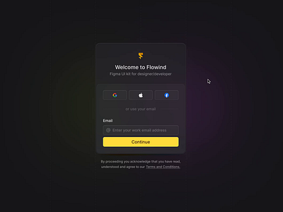 Templates / Login Prototype / Dark design figma login product design ui ui kit