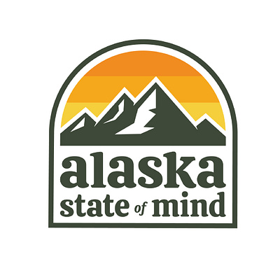 Alaska State of Mind T-shirt Graphic apparel design graphic design t shirt design