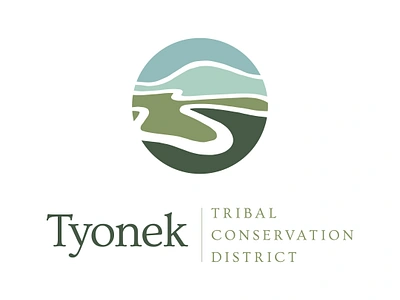 Tyonek Tribal Conservation District Logo alaska branding logo nonprofit river logo