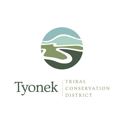 Tyonek Tribal Conservation District Logo alaska branding logo nonprofit river logo