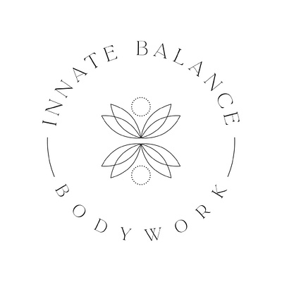 Innate Balance Bodywork Logo Design alaska balanced logo massage logo minimalist logo
