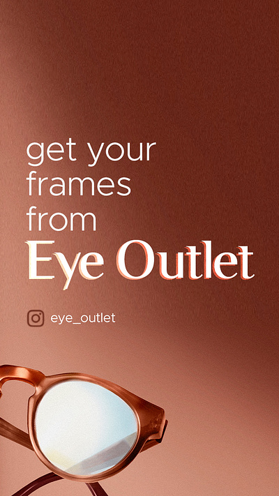 Eye Outlet branding flyer graphic design photoshop
