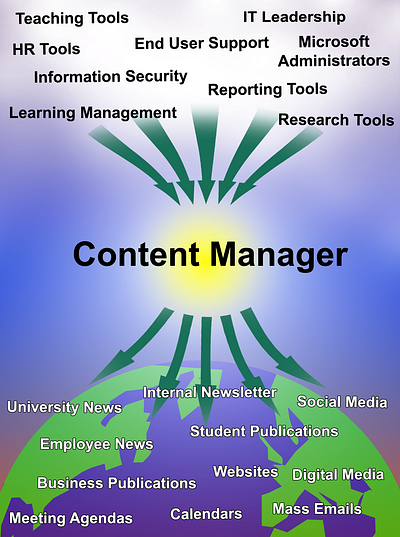 Content Management Infographic graphic design