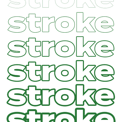 Playing with Stroke graphic design