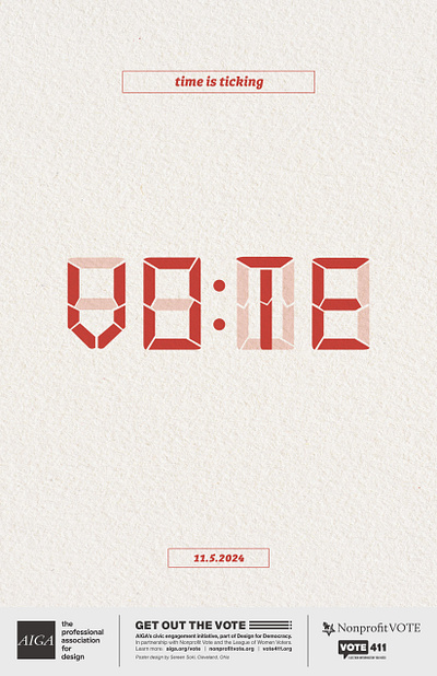 Get Out the Vote branding campaign grap typography