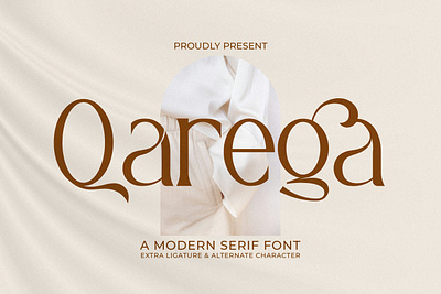 Qarega - A Modern Serif Font style