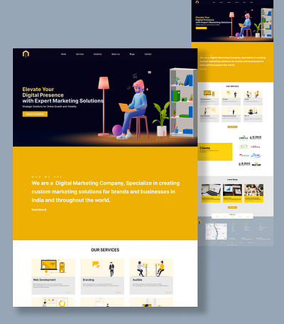 Website redesigned design graphic design ui